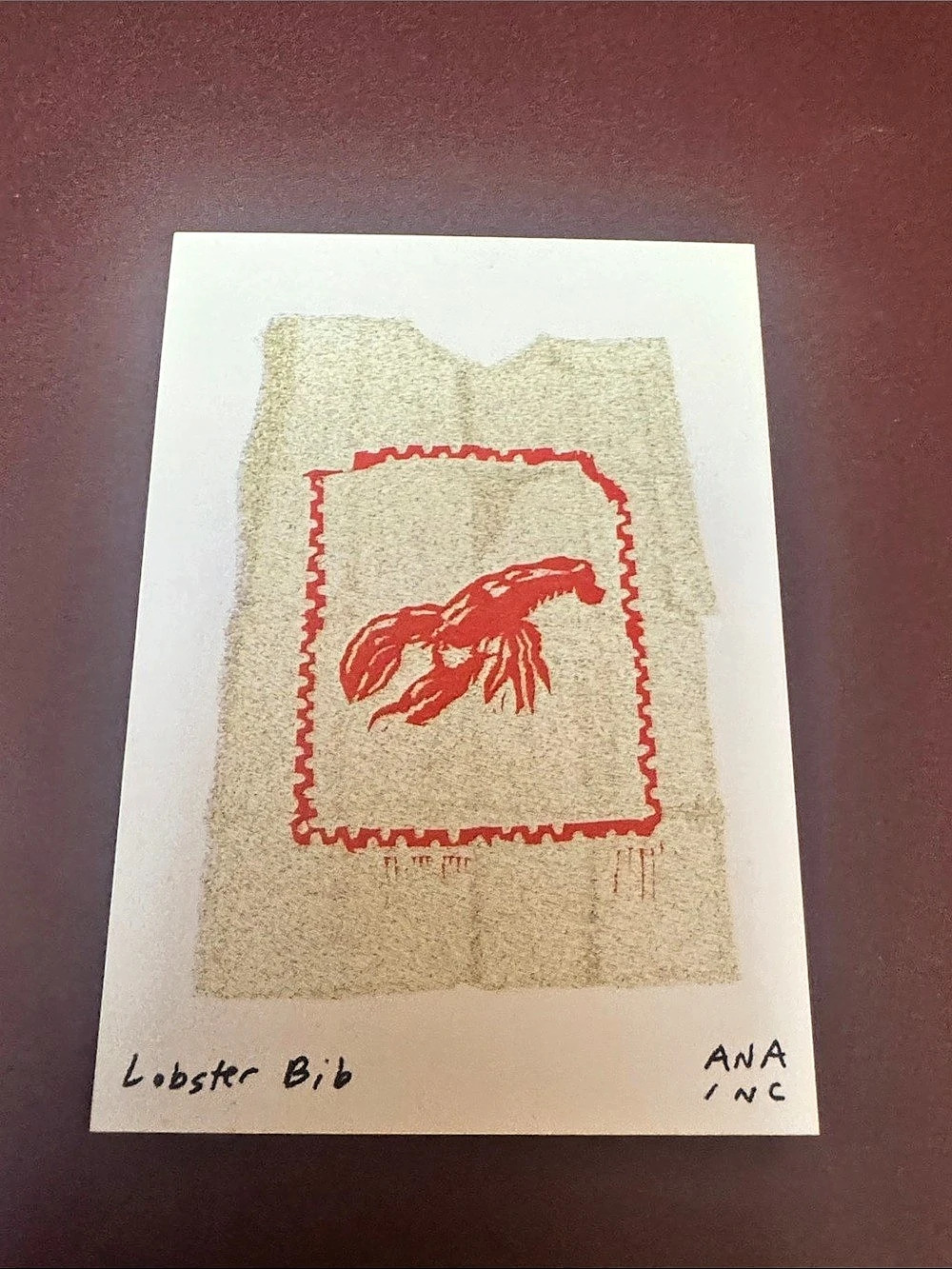 Inciardi - Emporium -  Lobster Bib - Mini Print